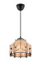 Opviq Jutta Jute Lámpara de Madera y Yute Color Camello